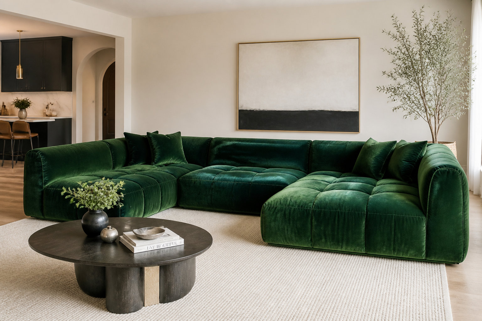 Teinte chlorophylle et confort enveloppant : l'AVA en velours vert