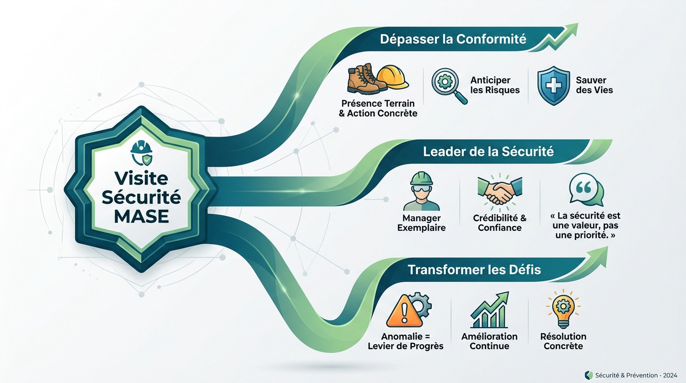 Les 3 piliers de la sécurité MASE : leadership, terrain et amélioration continue