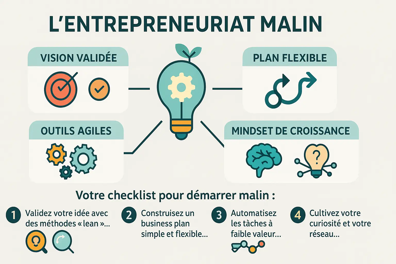 Guide visuel de <strong>l'entrepreneuriat malin</strong>