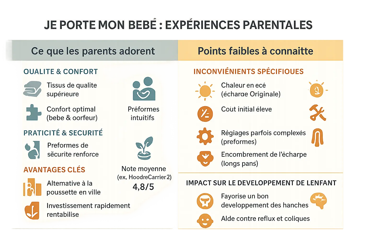 Porte-bébé en situation de portage