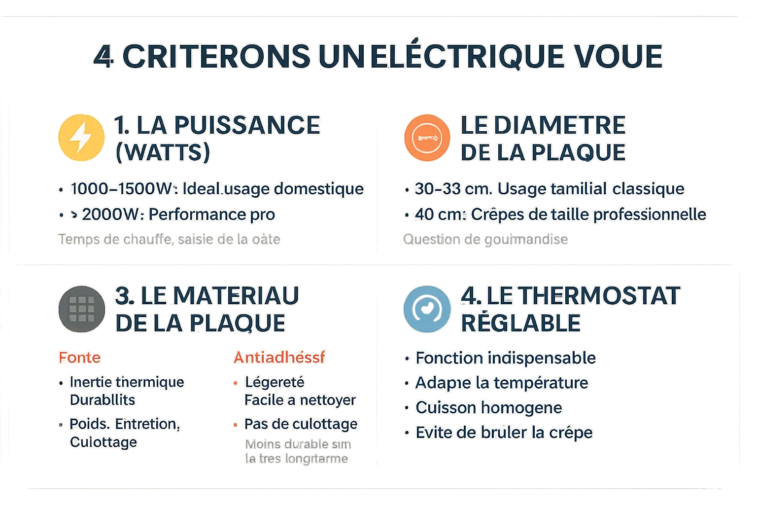 Crêpière électrique professionnelle en utilisation