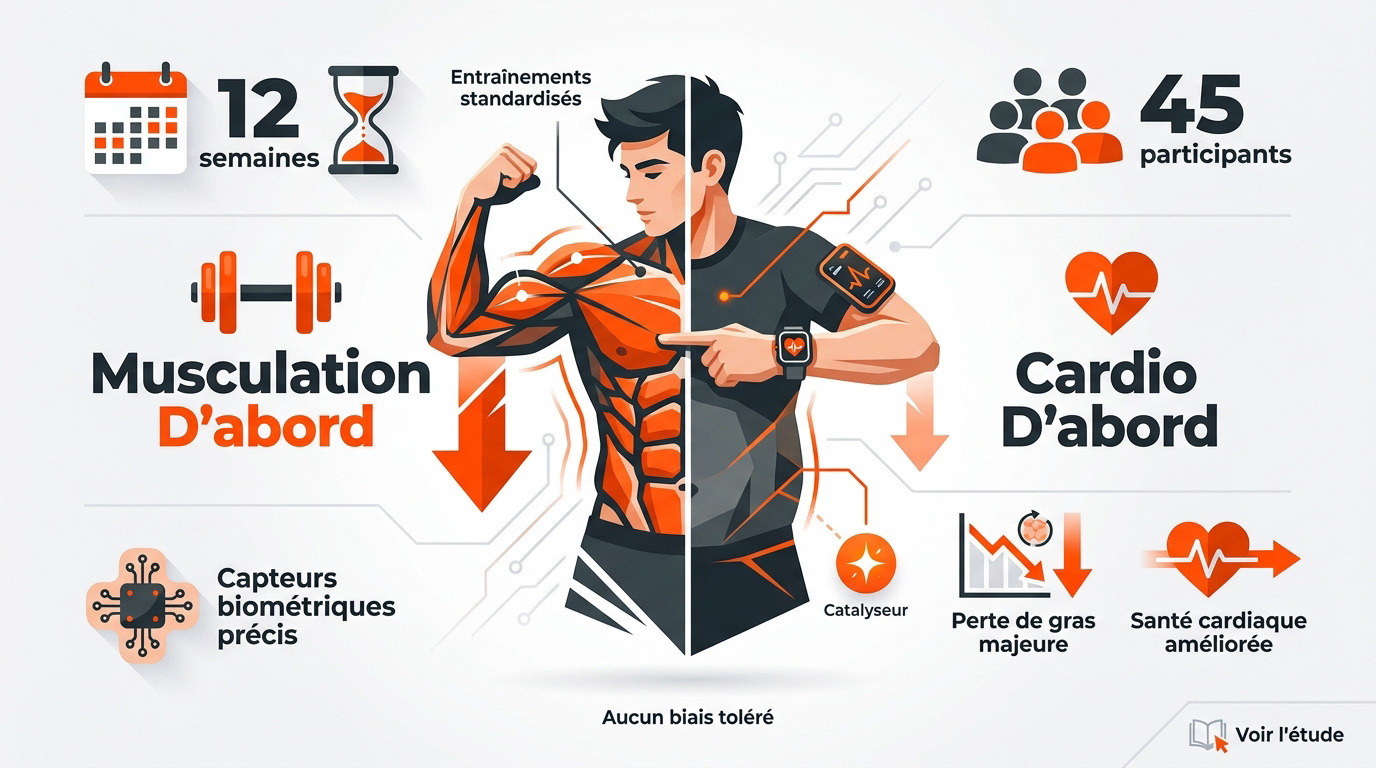 Homme pratiquant la musculation avant sa séance de cardio