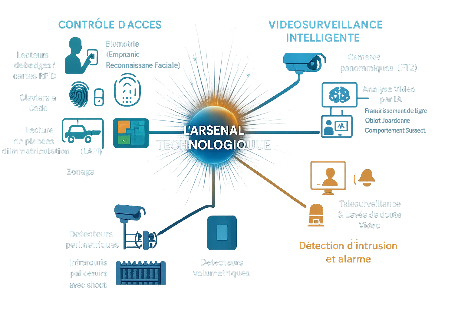 Illustration des solutions technologiques pour la sécurité industrielle