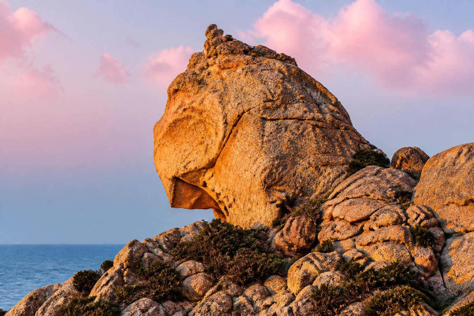 Roccapina et son gardien de granit naturel