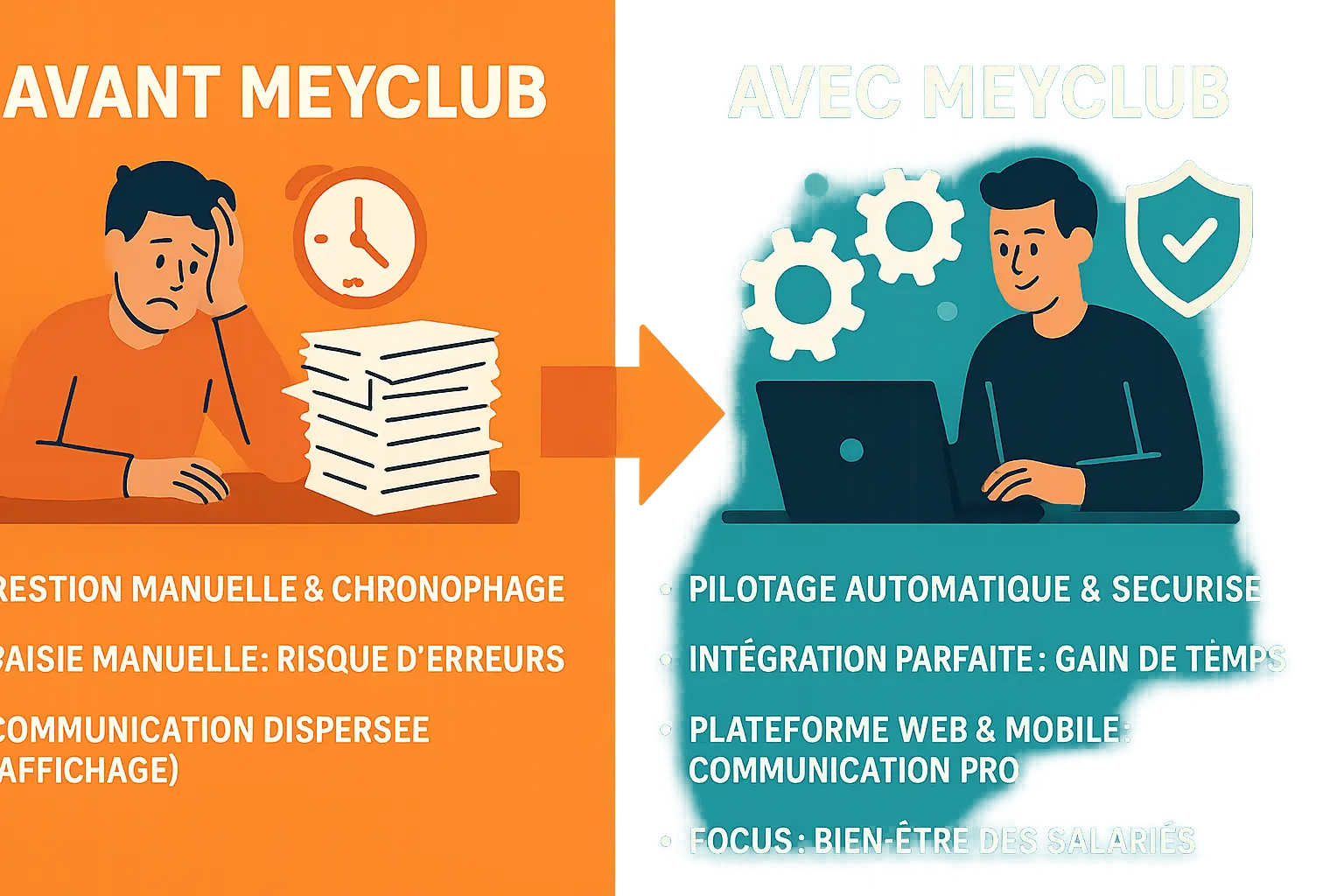 Tableau de bord Meyclub pour les CSE