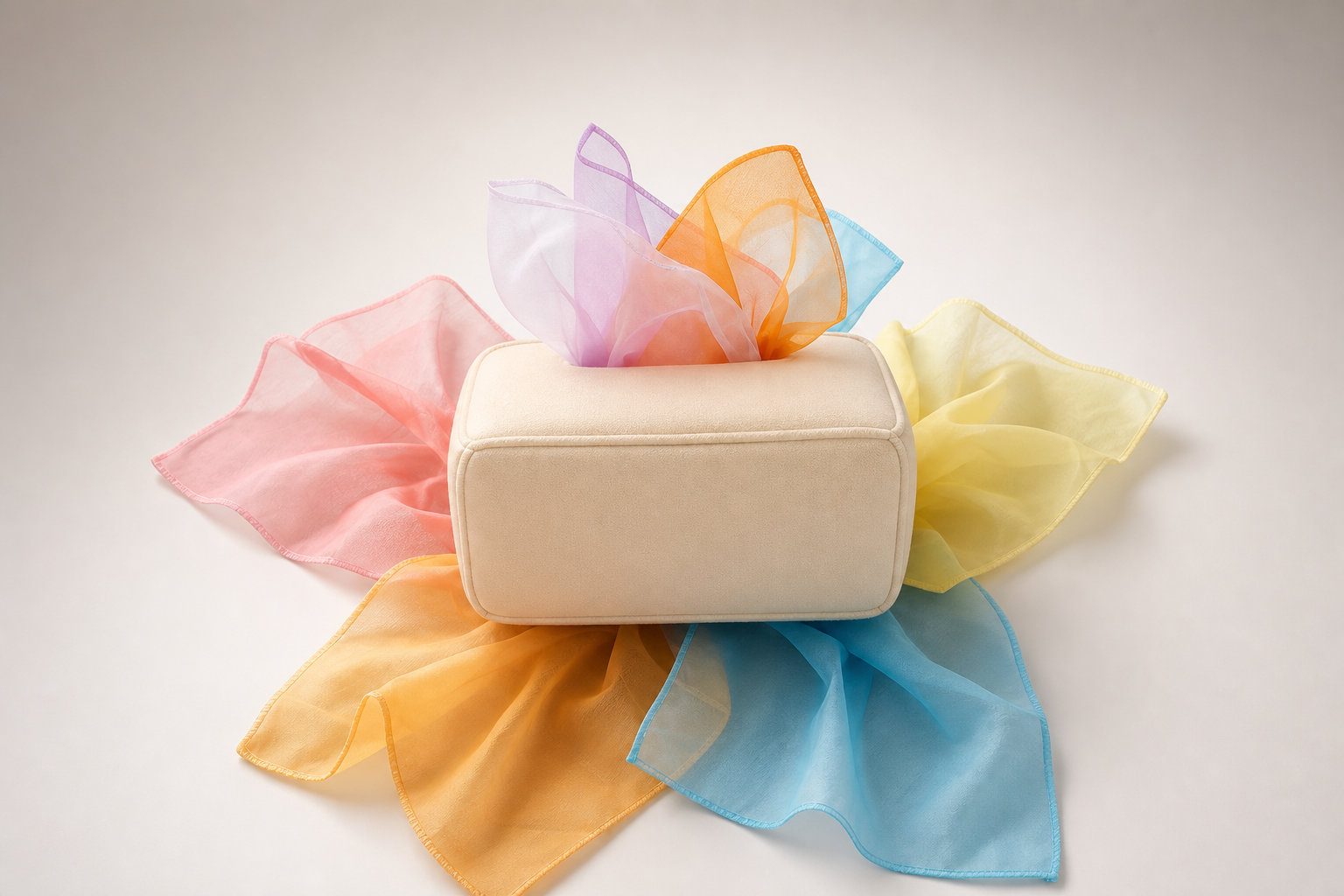 Boîte à mouchoirs magique Montessori : l'éveil tactile du nourrisson