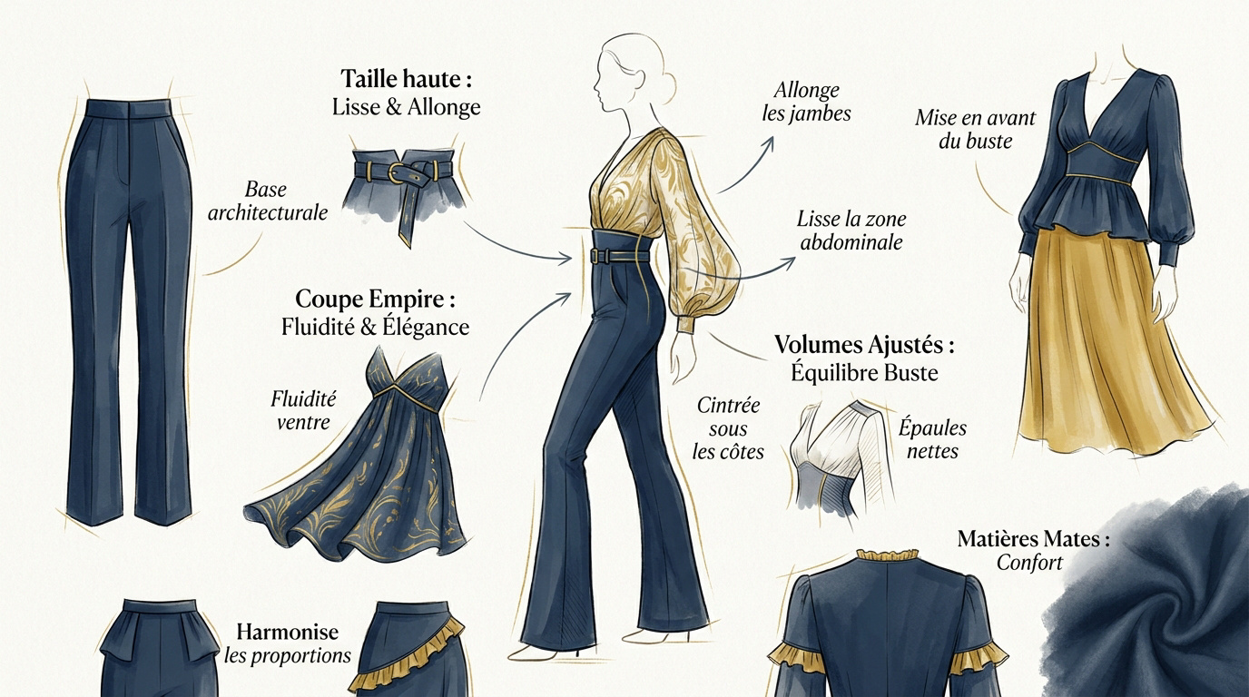 Guide visuel pour maîtriser les coupes de vêtements adaptées à la silhouette