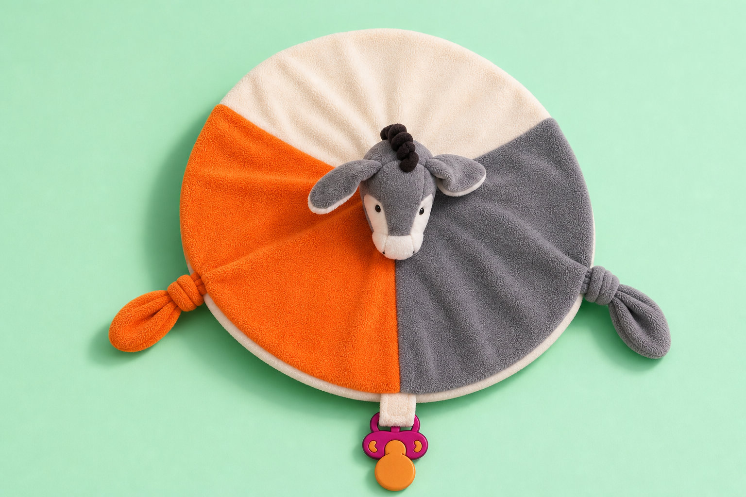 Doudou Âne : des teintes éclatantes pour accompagner son éveil