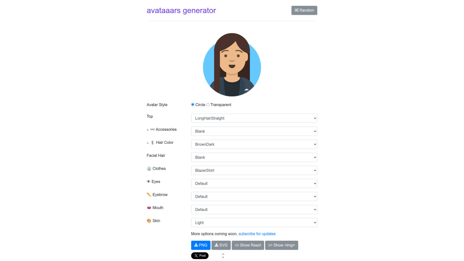 Avataaars generator : le minimalisme efficace en SVG