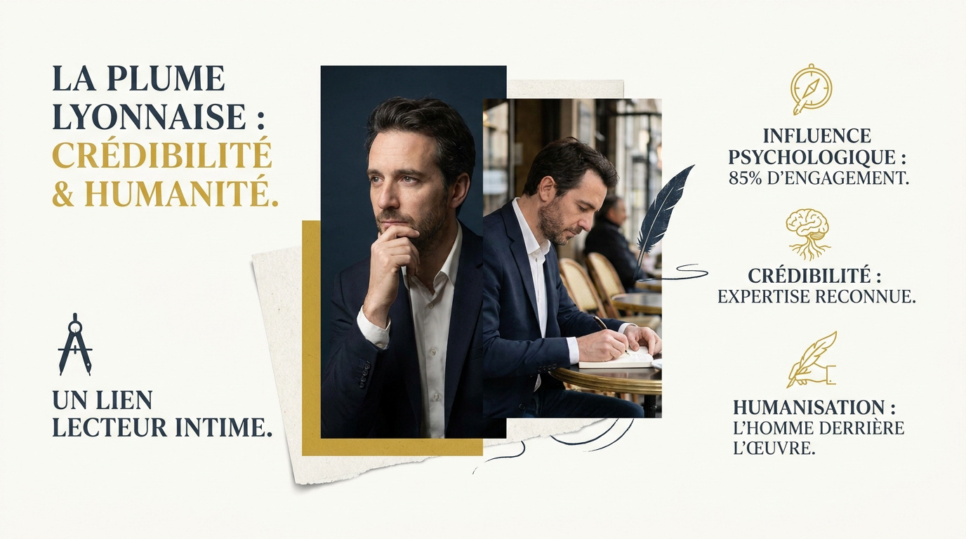 Portrait professionnel d'un écrivain à Lyon
