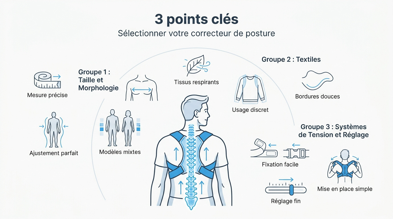Ceinture lombaire pharmacie : comment bien choisir Sélectionner le meilleur correcteur de posture selon sa morphologie et ses besoins