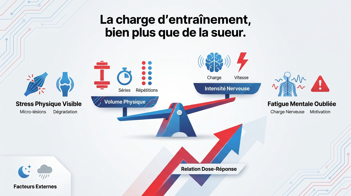 Graphique illustrant l'équilibre entre le volume et l'intensité dans la charge d'entraînement