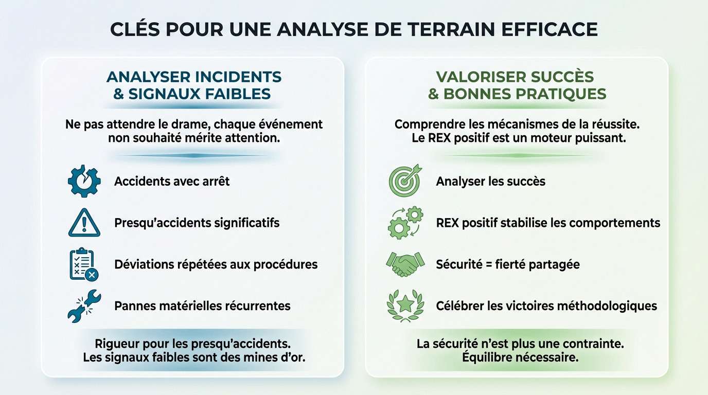 Illustration des clés pour une analyse de terrain efficace en sécurité