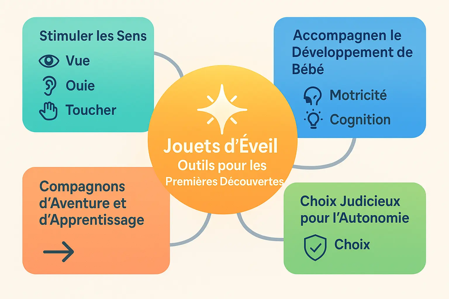 Jouets d'éveil et développement de bébé