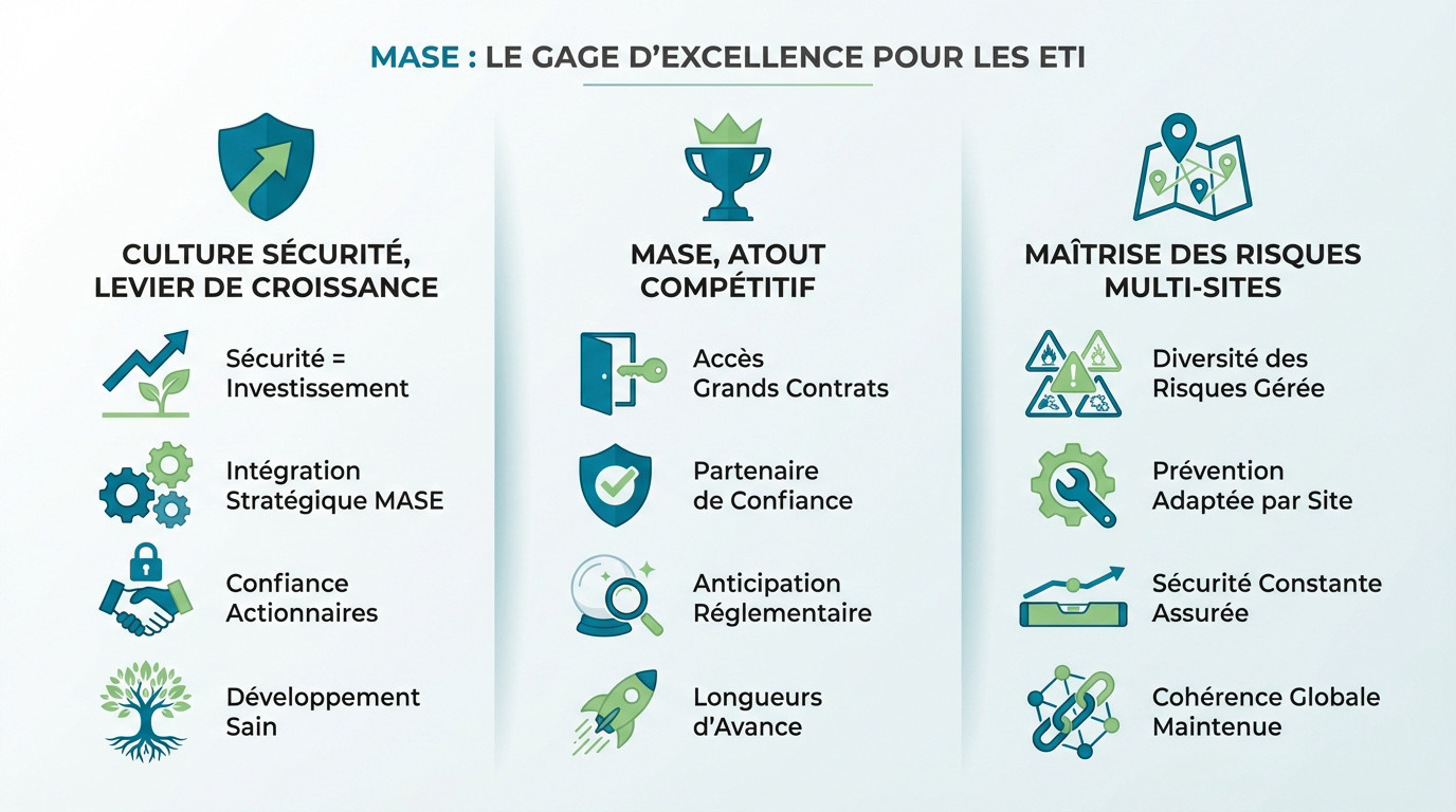 Certification MASE pour ETI : structuration de la démarche sécurité et performance globale