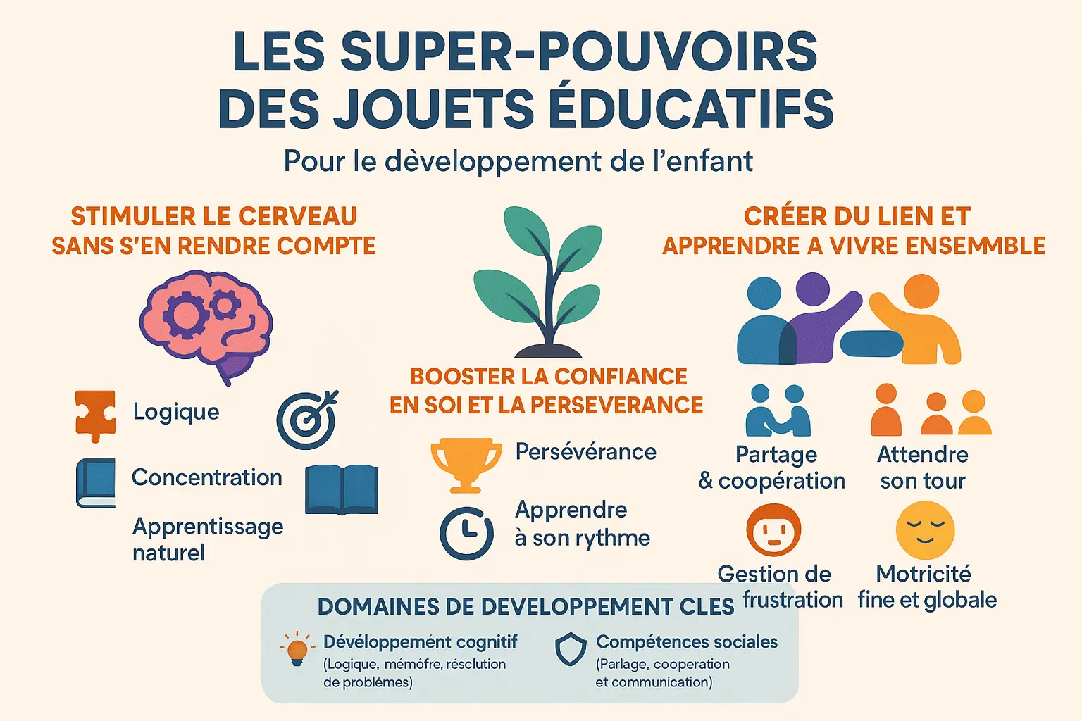 Illustration des jouets éducatifs