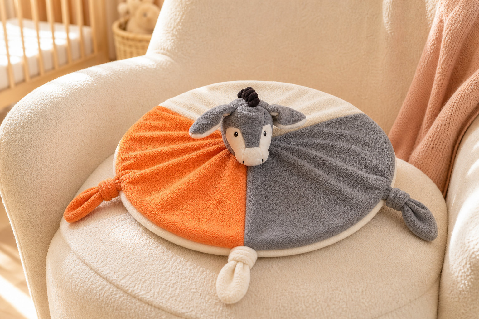 Doudou âne DoudouArrive aux couleurs vives et originales