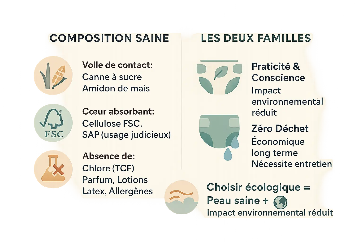 <strong>Composition des couches écologiques et leurs familles</strong>