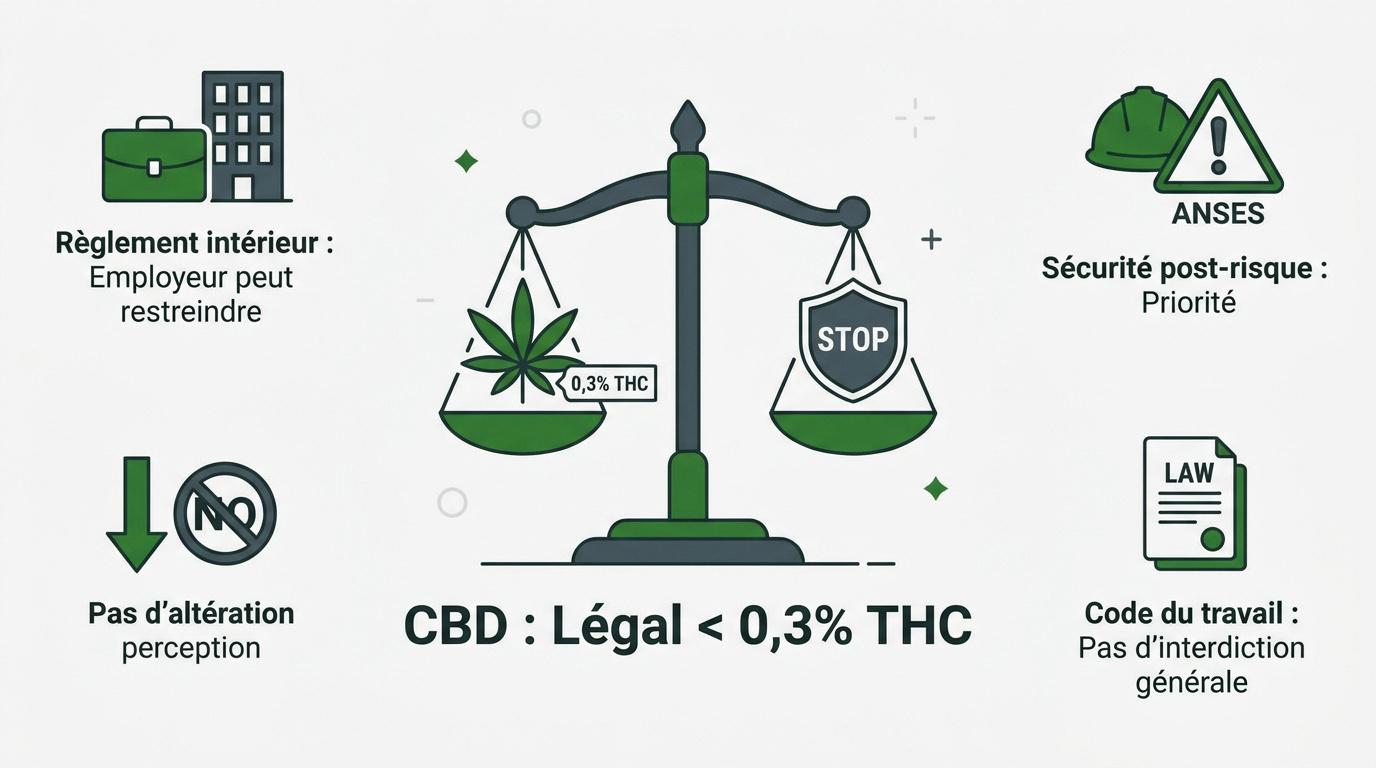 Réglementation du CBD et sécurité au travail
