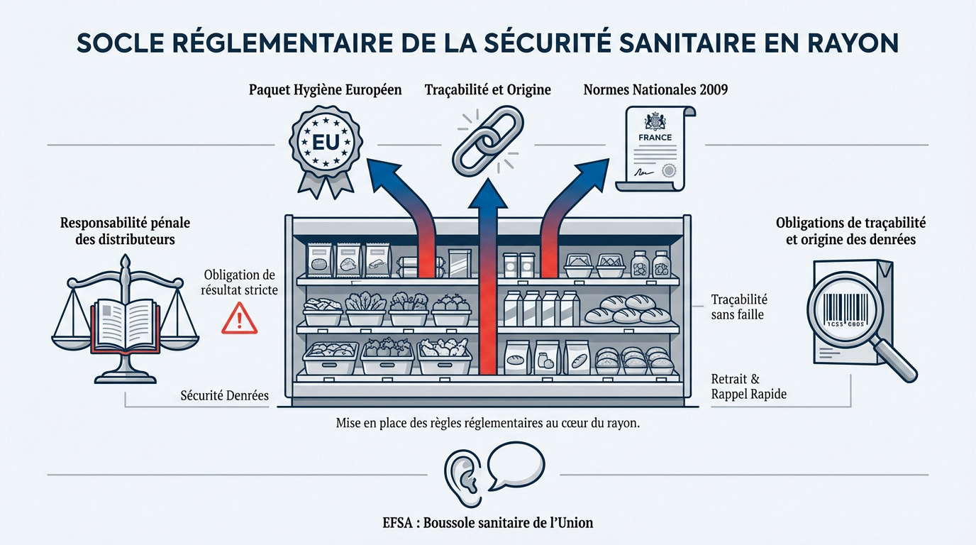 Contrôle de l'hygiène et de la sécurité alimentaire en grande distribution