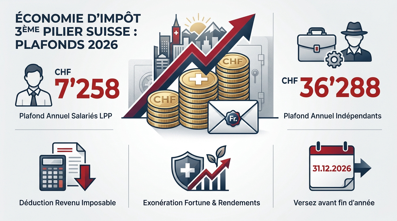 Maximalbeträge der Säule 3a in der Schweiz und Steuerersparnis 2026