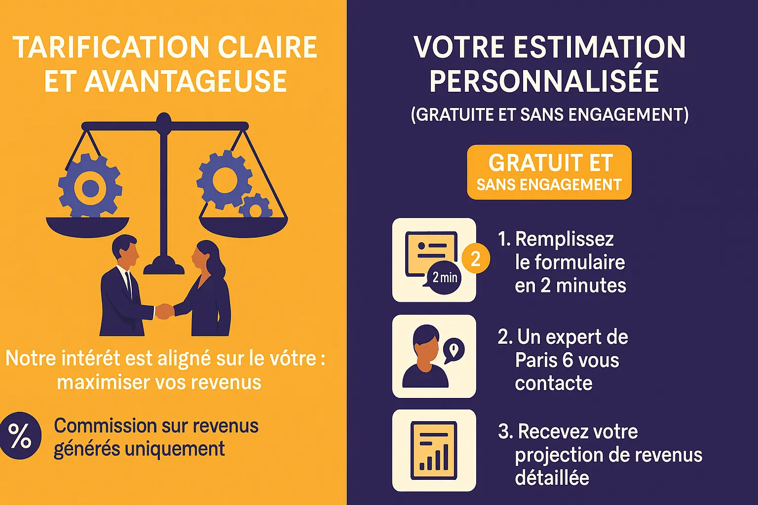 Illustration de l'estimation des revenus locatifs à Paris 6