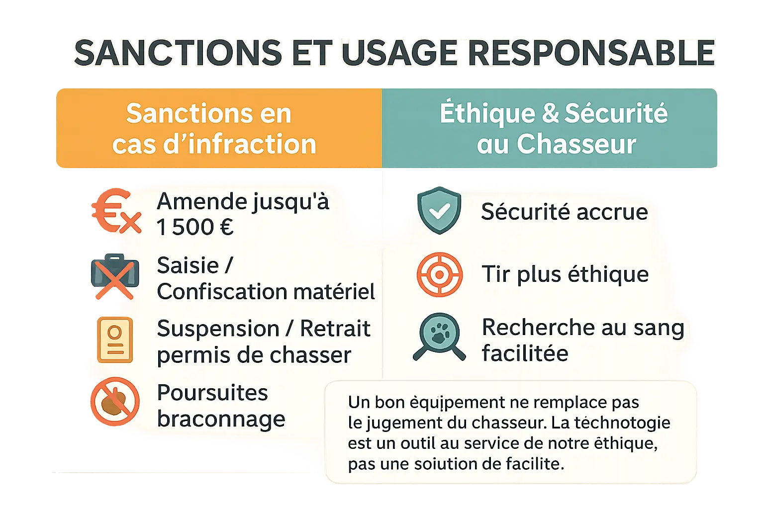 Illustration des sanctions et bonnes pratiques pour l'usage des équipements thermiques