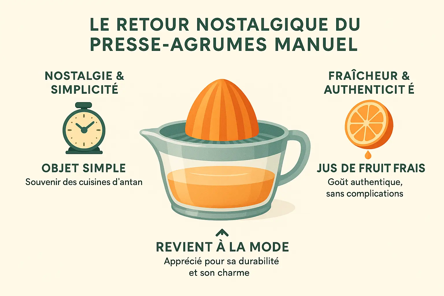 Presse-agrumes manuel en usage