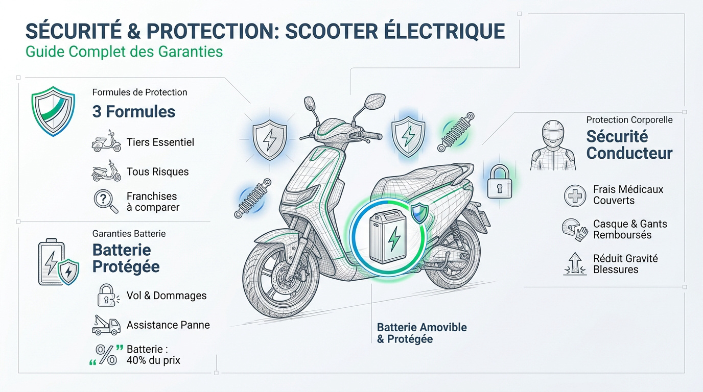 Guide des garanties pour l'assurance d'un scooter électrique et protection du conducteur