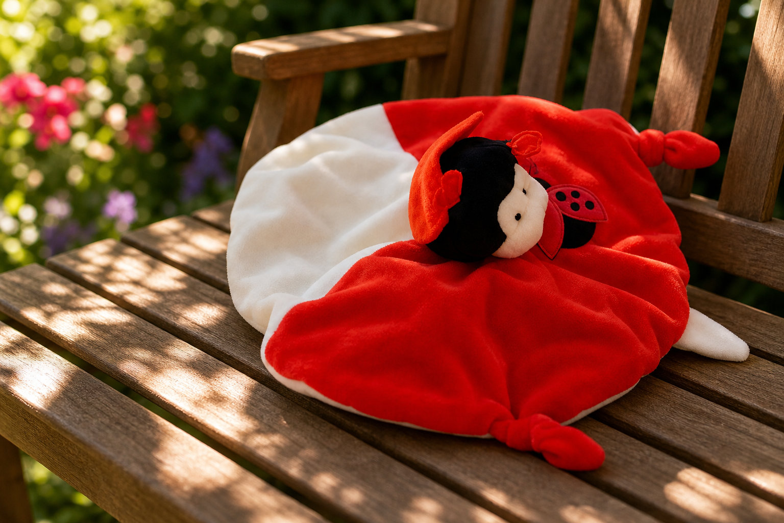 Doudou Coccinelle, un éveil sensoriel tout en couleurs