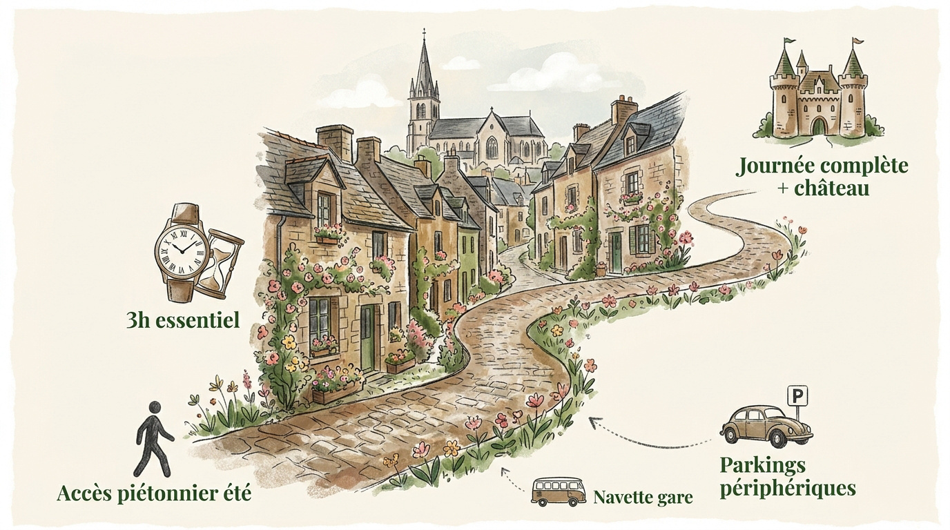 Carte illustrative des points d'intérêt de Rochefort-en-Terre