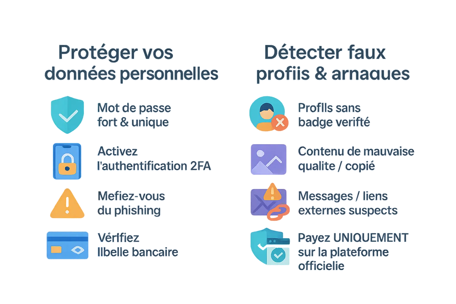 Illustration de la sécurité et confidentialité sur OnlyFans