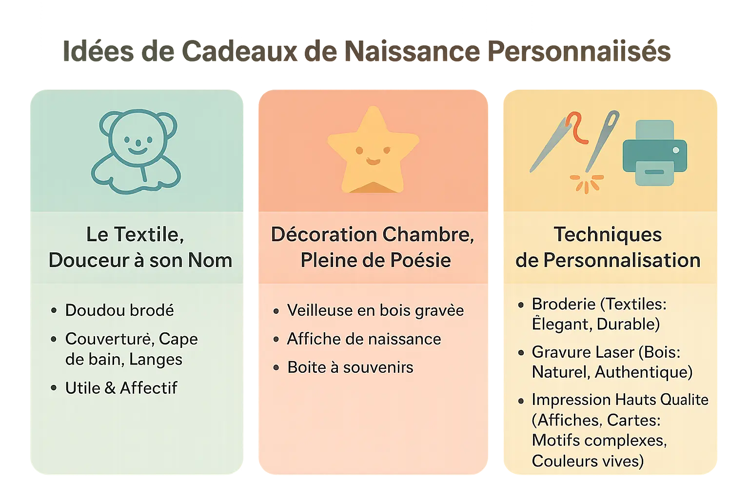 Une chambre de bébé décorée avec des cadeaux personnalisés
