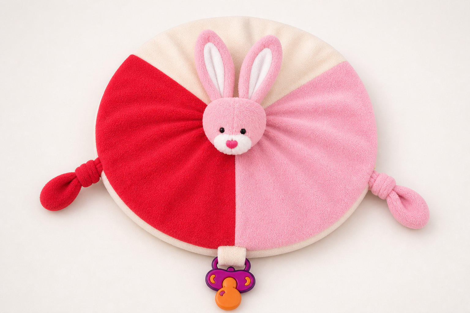 Doudou Lapin Rose : la tendresse féminine brodée