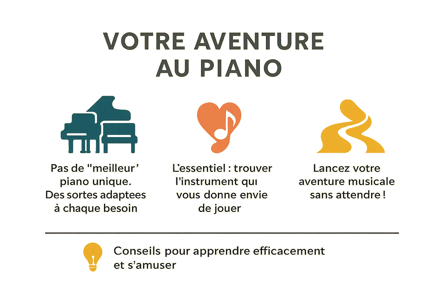 Illustration d'une personne jouant du piano avec enthousiasme