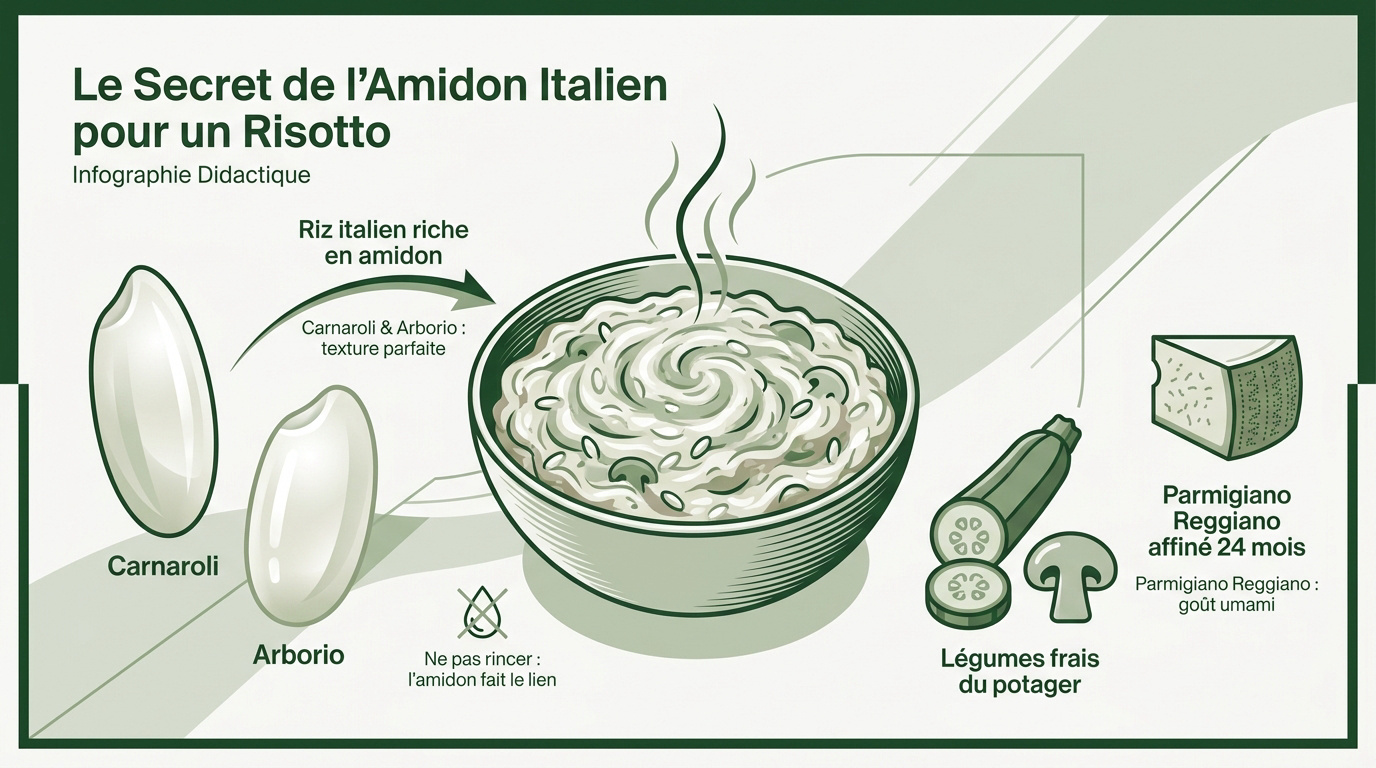 Risotto courgette champignon : le secret de l'onctuosité