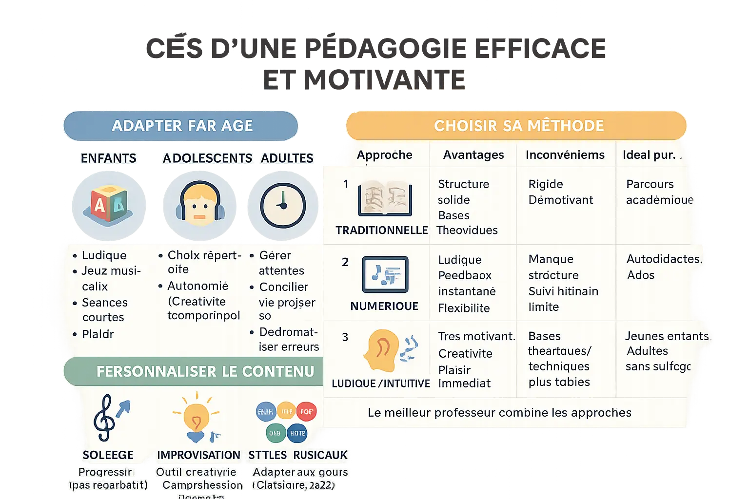 Clés d'une pédagogie efficace et motivante pour le piano