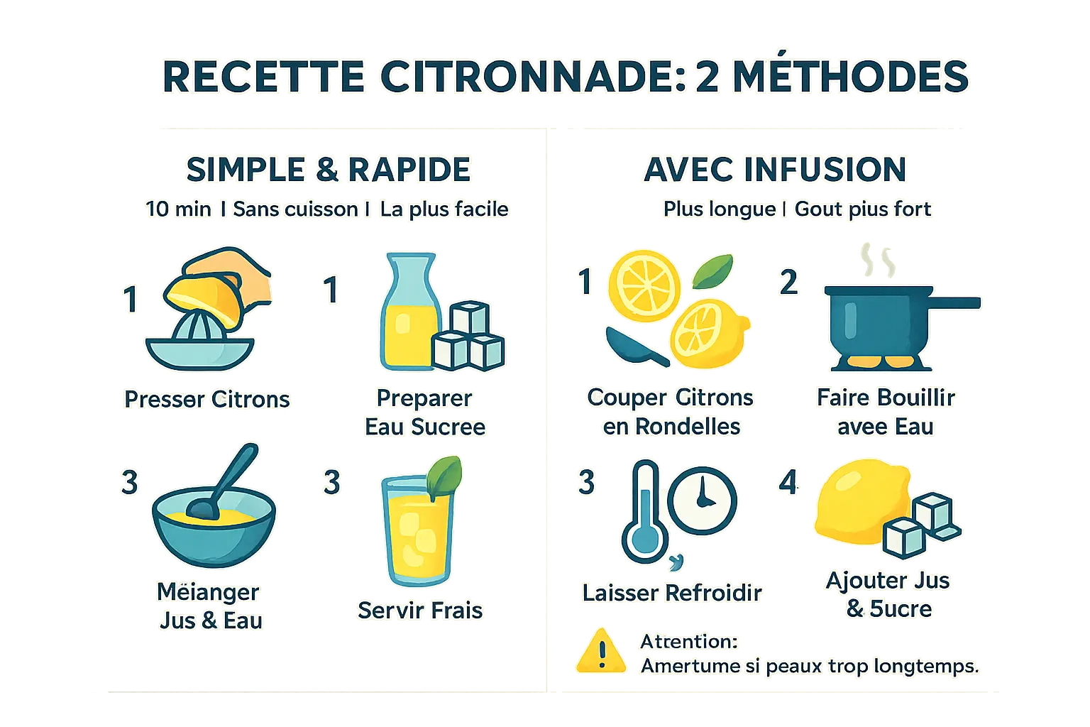 <strong>Citronnade maison avec citrons</strong> et menthe