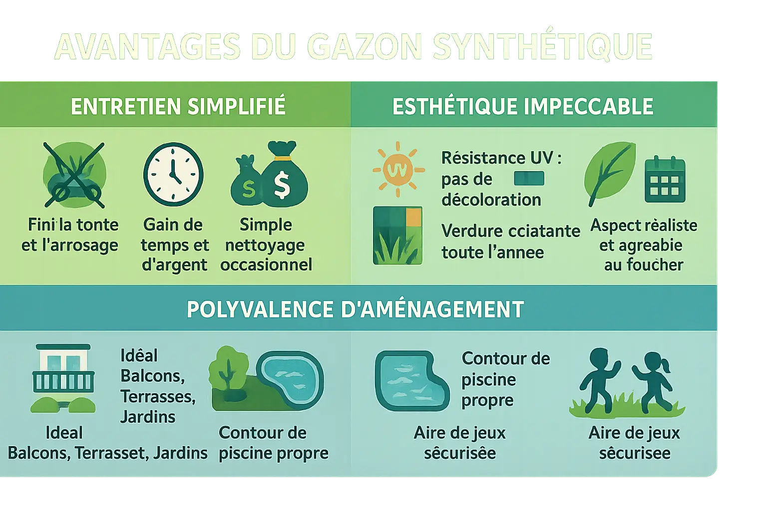 Gazon synthétique Gifi en extérieur