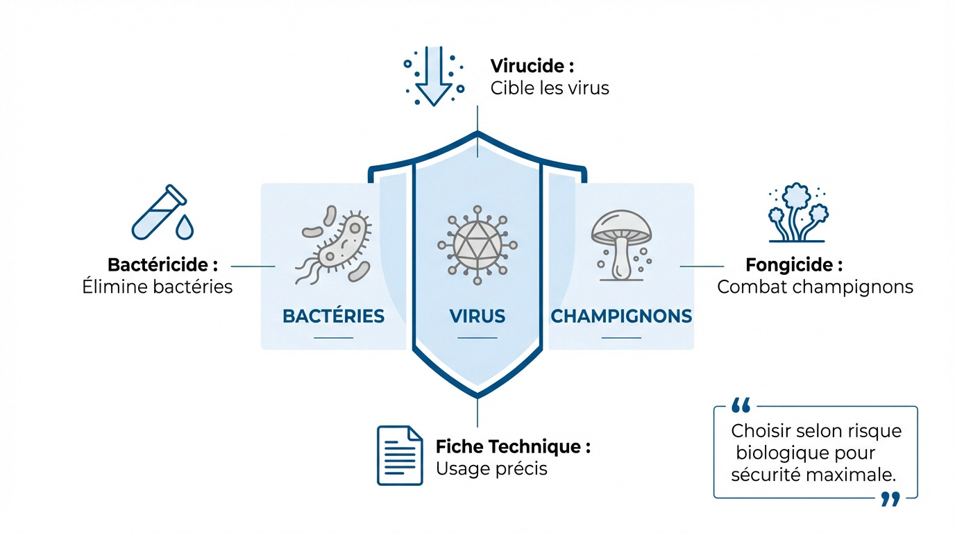 Bouclier de protection contre les bact&eacute;ries, virus et champignons