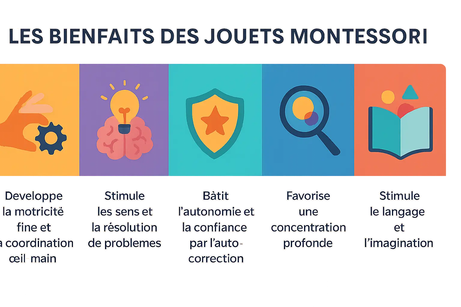 Enfant jouant avec un jouet Montessori