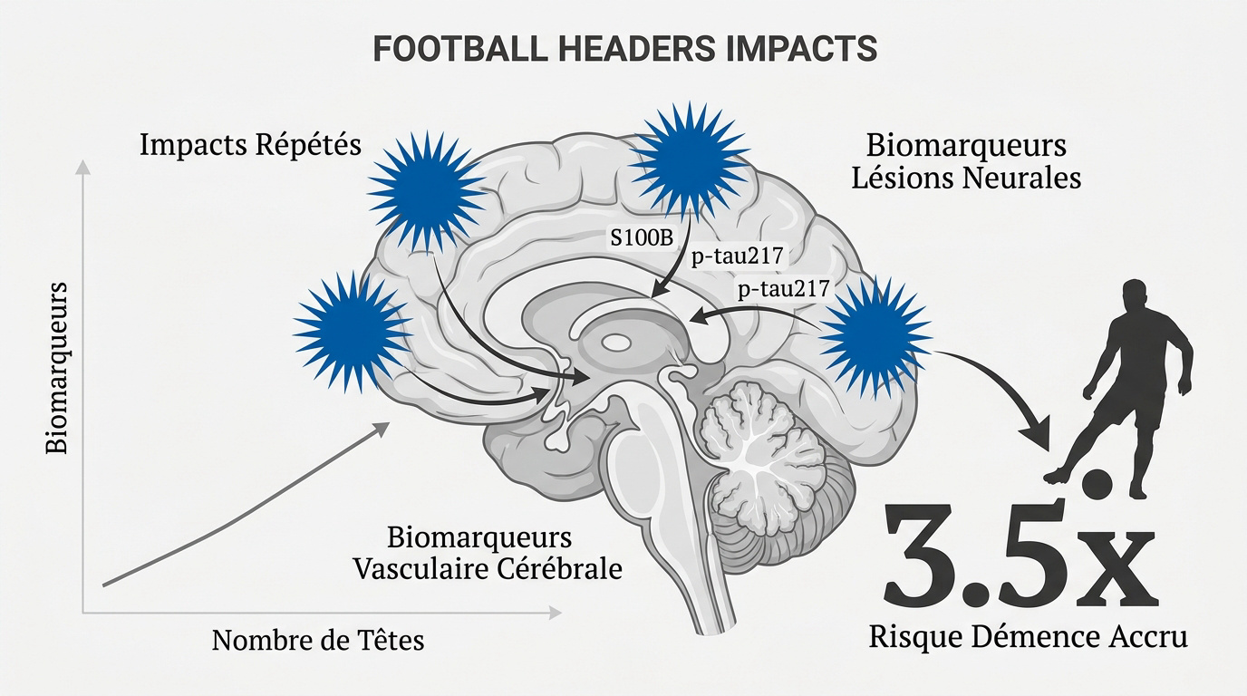Risques du jeu de tête au football sur le cerveau
