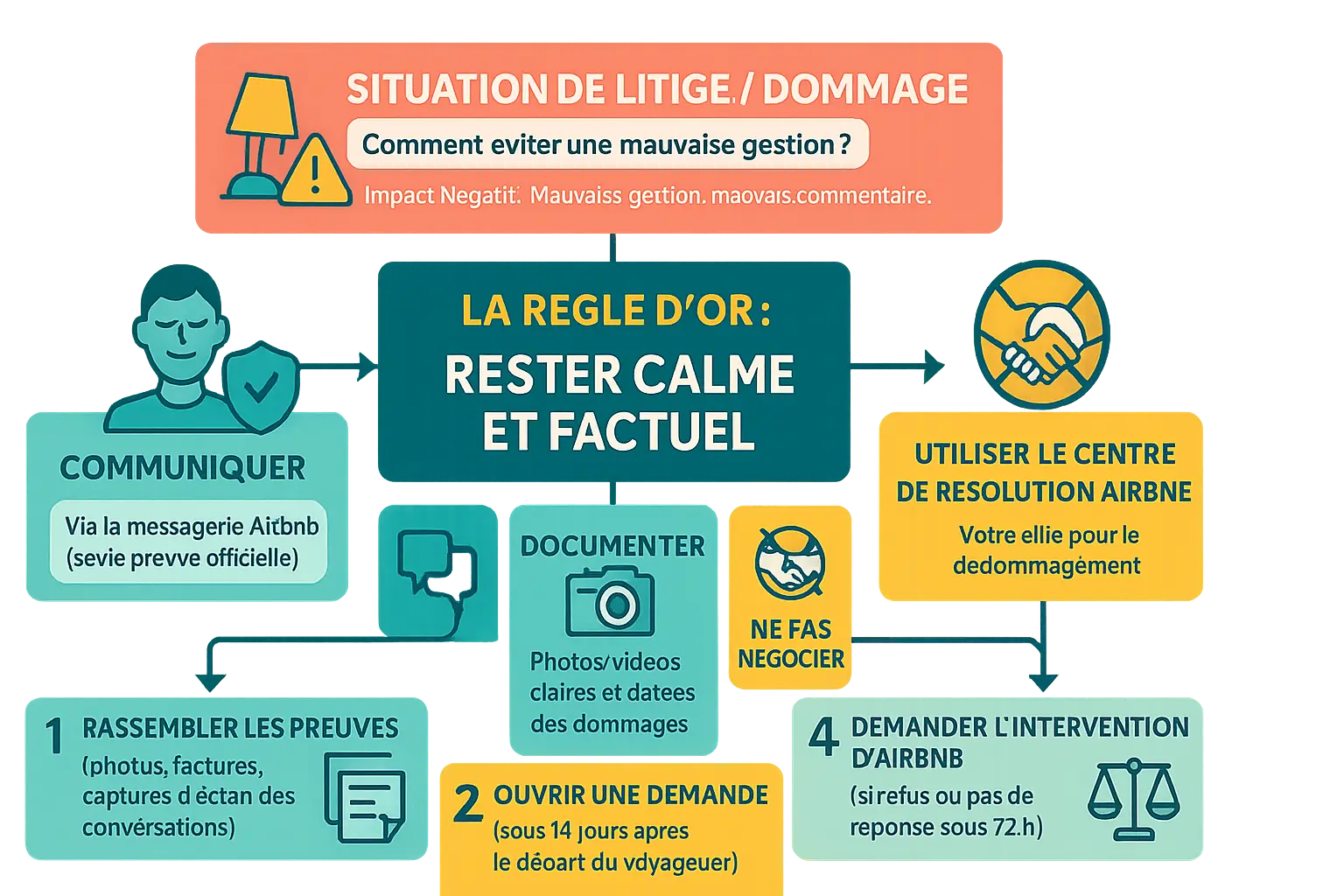 Gestion des litiges Airbnb