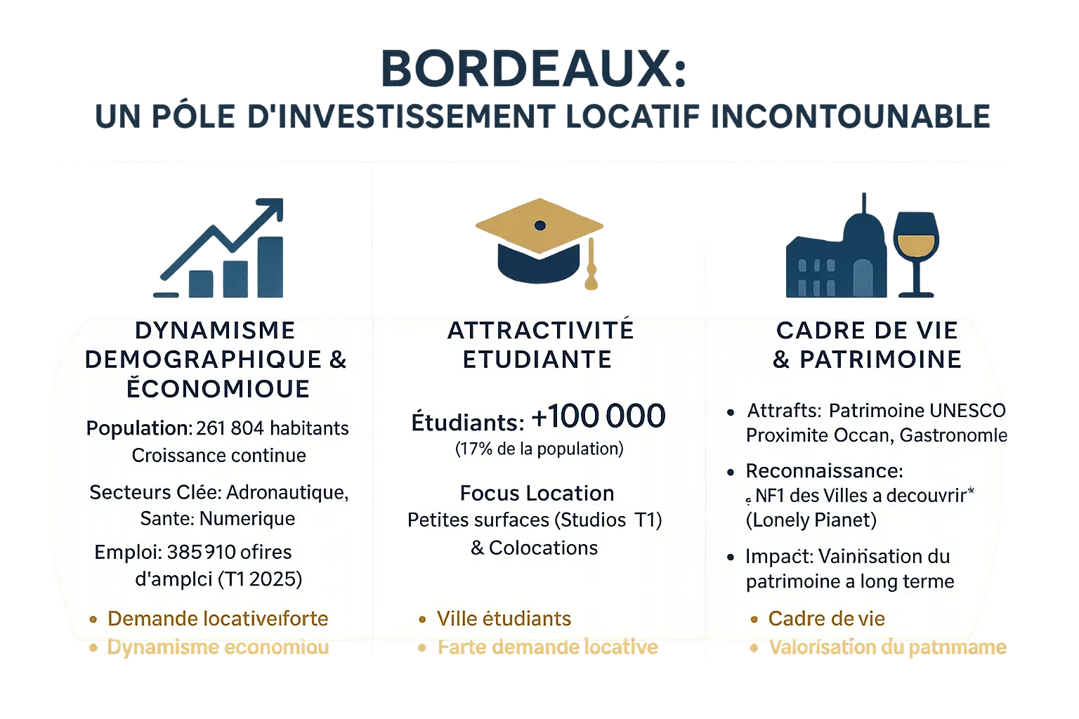 Vue aérienne de Bordeaux avec ses bâtiments historiques et quartiers dynamiques