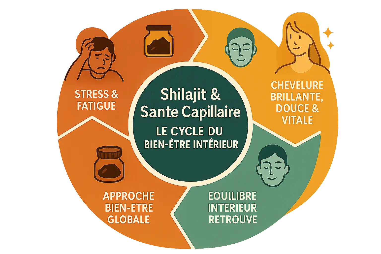Shilajit pour les cheveux