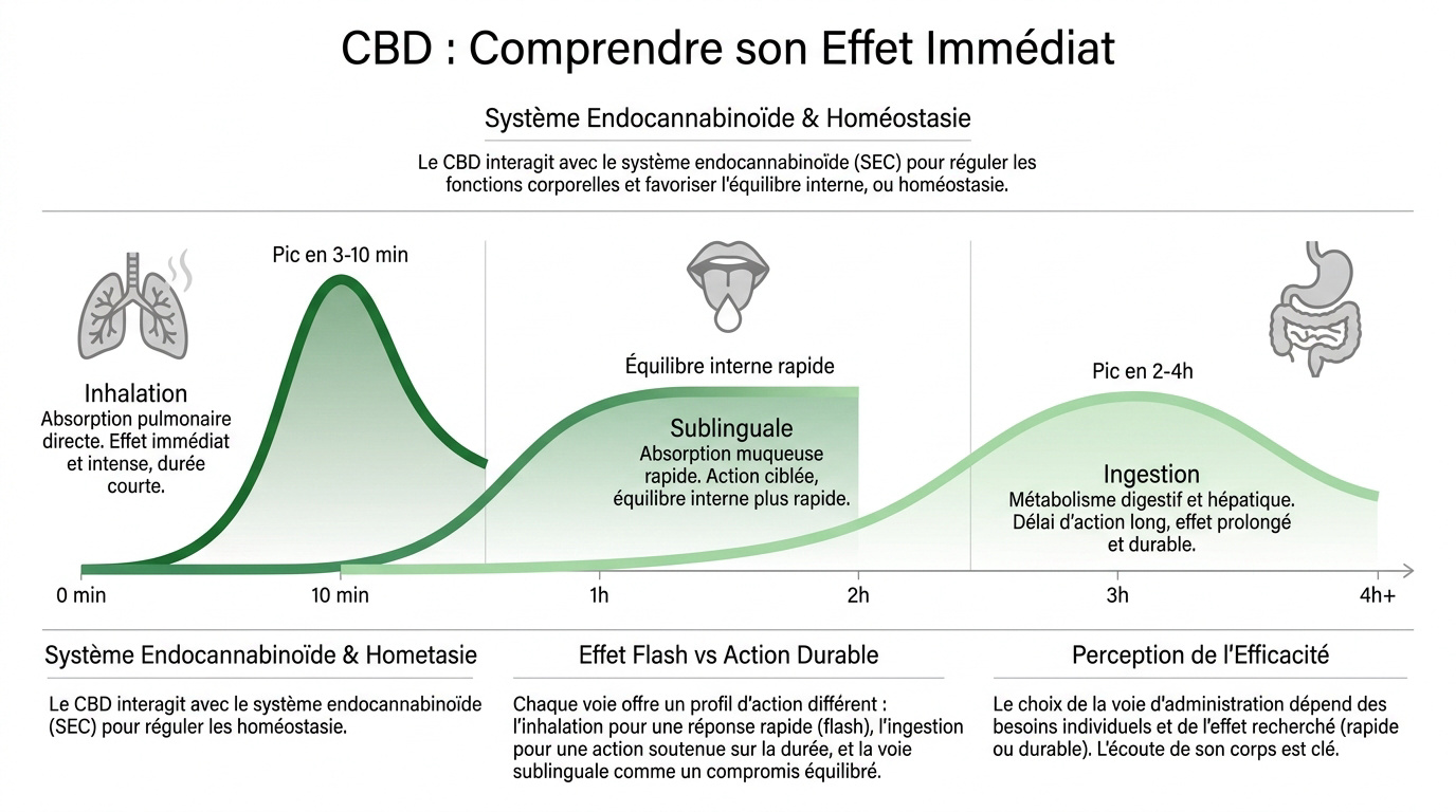 Fleur de CBD sans THC et vaporisateur pour une absorption rapide