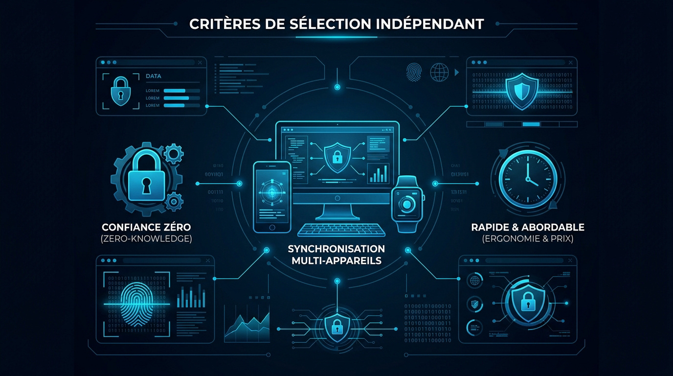 Interface d'un gestionnaire de mots de passe sécurisé pour freelance