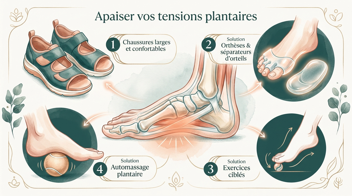 Solutions orthopédiques pour soulager les douleurs de l'hallux valgus au quotidien