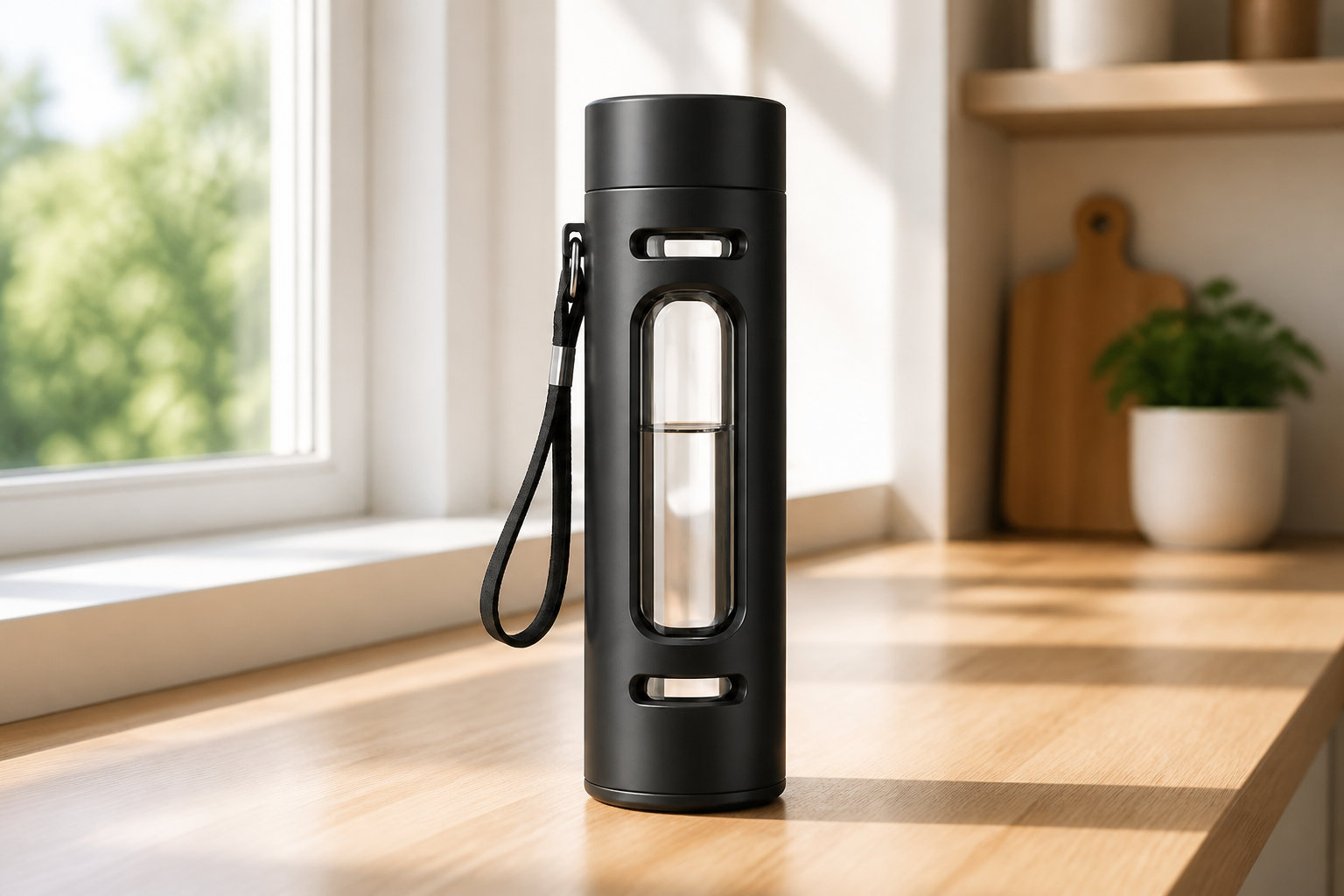Gourde en verre avec infuseur - Infusion parfaite