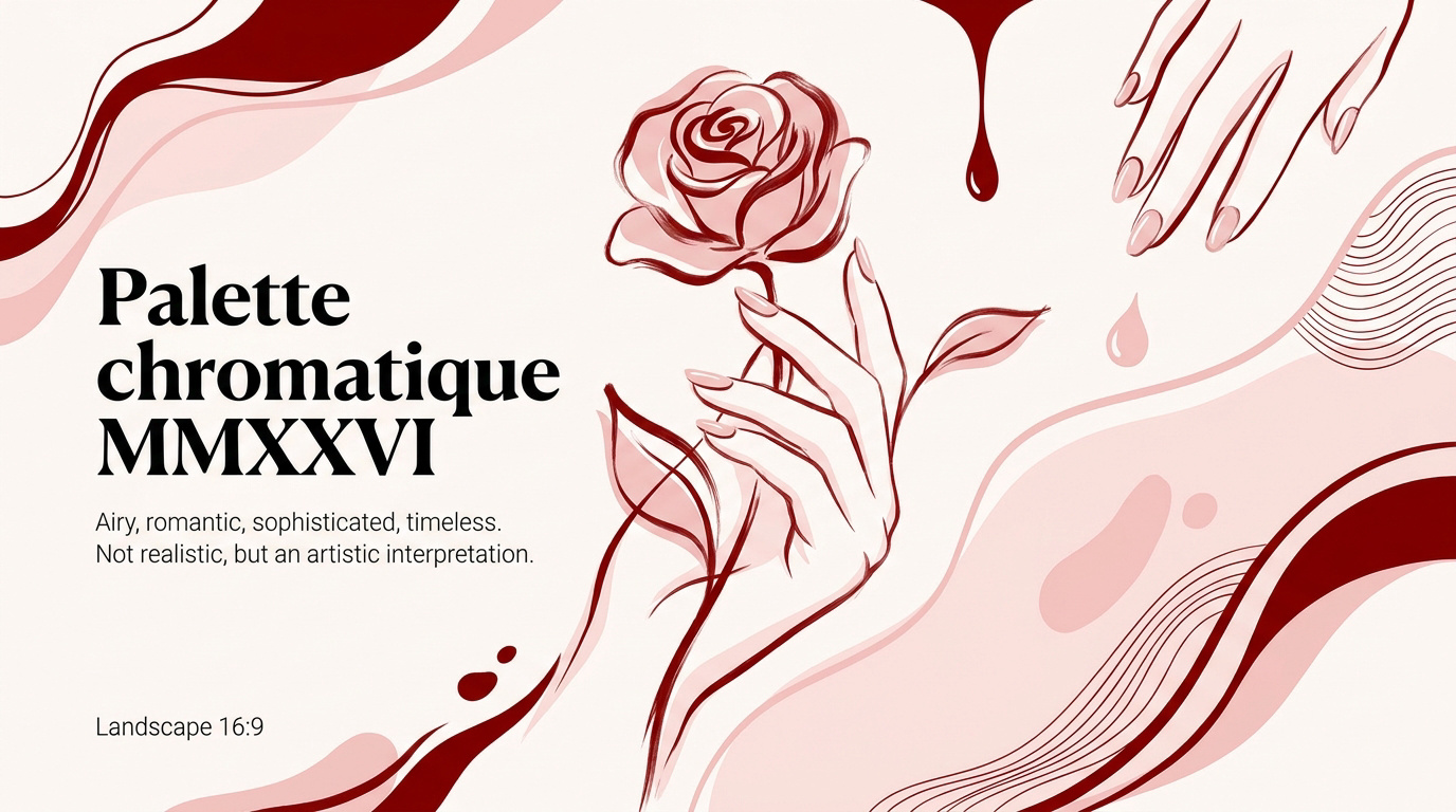 Manucure élégante Saint Valentin 2026 rouge et rose